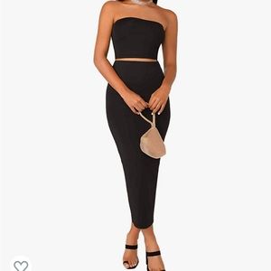 Tube Top and Skirt Set